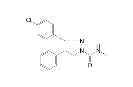 3-(p-chlorophenyl)-N-methyl-4-phenyl-2-pyrazoline-1-carboxazmide