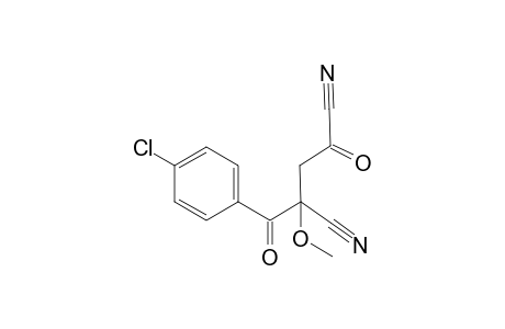 2-[(4-Chlorophenyl)carbonyl]-2-methoxy-4-oxopentanedinitrile