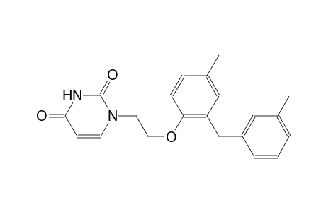 2,4(1H,3H)-pyrimidinedione, 1-[2-[4-methyl-2-[(3-methylphenyl)methyl]phenoxy]ethyl]-