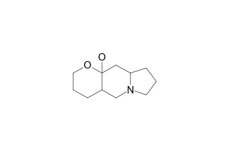 2,3,4,4A,5,7,8,9,9A,10-Decahydropyrano[3,2-F]indolizin-10A-ol