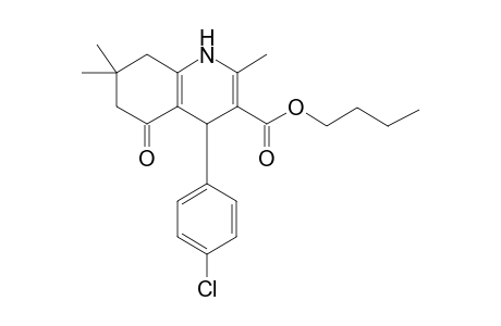 3-Quinolinecarboxylic acid, 4-(4-chlorophenyl)-1,4,5,6,7,8-hexahydro-2,7,7-trimethyl-5-oxo-, butyl ester