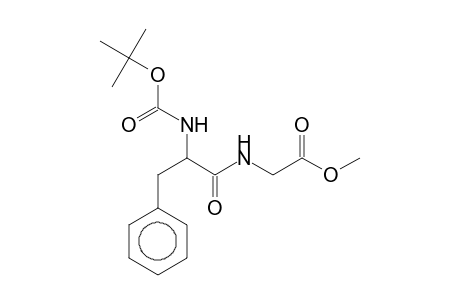 2-[[2-(Tert-butoxycarbonylamino)-3-phenyl-propanoyl]amino]acetic acid methyl ester