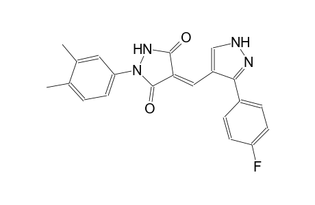 3,5-pyrazolidinedione, 1-(3,4-dimethylphenyl)-4-[[3-(4-fluorophenyl)-1H-pyrazol-4-yl]methylene]-, (4E)-