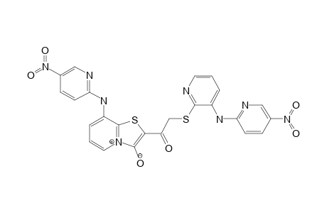 2-([(3-NITROPYRIDINE-2-YL)-AMINO]-PYRIDINE-2-YL)-THIOACETYL-8-[(5-NITROPYRIDINE-2-YL)-3-OXIDOPYRIDO-[2,1-B]-THIAZOLIUM