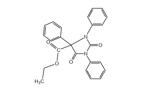 2,5-dioxo-1,3,4-triphenyl-4-imidazolidinecarboxylic acid, ethyl ester