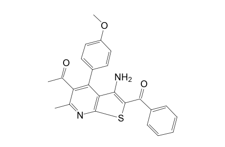 5-acetyl-3-amino-2-benzoyl-4-(p-methoxyphenyl)-6-methylthieno[2,3-b]pyridine