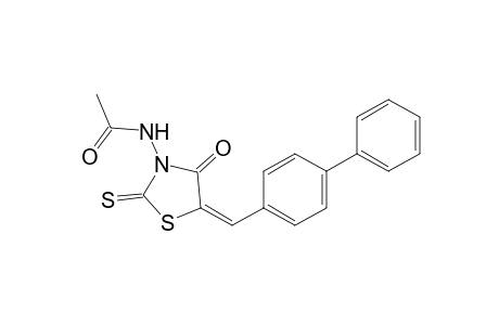 3-Acetylamino-5-[4'-phenylbenzylidene]-2-thioxothiazolidin-4-one