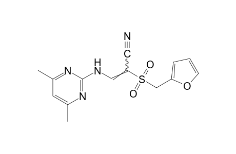 3-[(4,6-dimethyl-2-pyrimidinyl)amino]-2-(furfurylsulfonyl)acrylonitrile