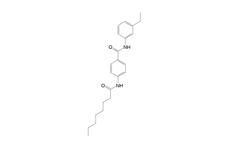 N-(3-ethylphenyl)-4-octanamidobenzamide