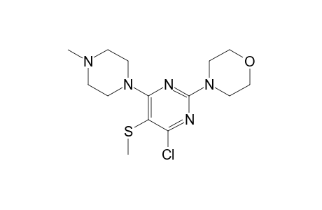 4-[4-chloro-6-(4-methyl-1-piperazinyl)-5-(methylthio)-2-pyrimidinyl]morpholine