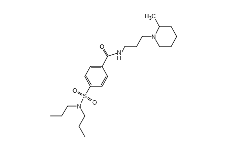 p-(dipropylsulfamoyl)-N-[3-(2-methylpiperidino)propyl]benzamide