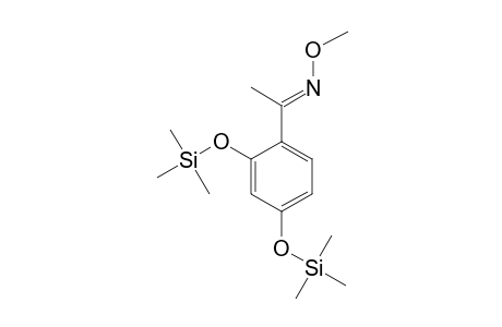 Acetophenone <2,4-dihydroxy->, methoxime, di-TMS