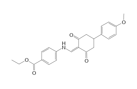 Ethyl 4-({[4-(4-methoxyphenyl)-2,6-dioxocyclohexylidene]methyl}amino)benzoate