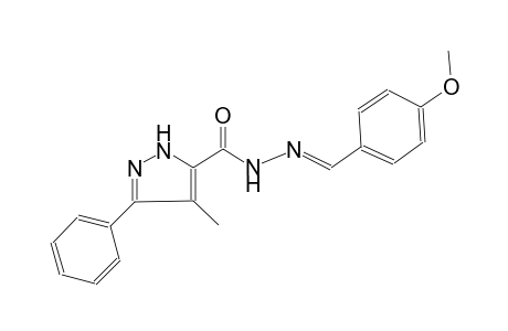 1H-pyrazole-5-carboxylic acid, 4-methyl-3-phenyl-, 2-[(E)-(4-methoxyphenyl)methylidene]hydrazide