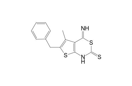 6-Benzyl-4-imino-5-methyl-2-thioxo-4H-thieno[2,3-d]-1,2-dihydro-[1,3]-thiazine