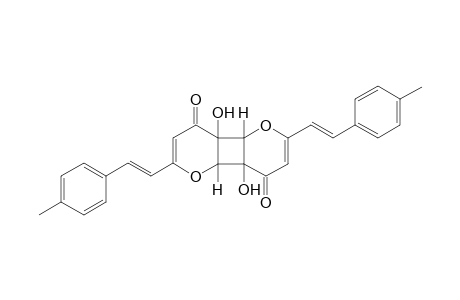 4a,4b,8a,8-Tetrahydro-4a,8a-dihydroxy-2,6-bis[(4'-methylphenyl)ethenyl]cyclobuta[1,2-b : 3,4-b']dipyran-4,8-dione