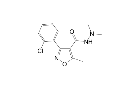 3-(o-chlorophenyl)-5-methyl-4-isoxazolecarboxylic acid, 2,2-dimethylhydrazide