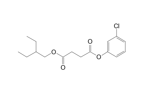 Succinic acid, 3-chlorophenyl 2-ethylbutyl ester