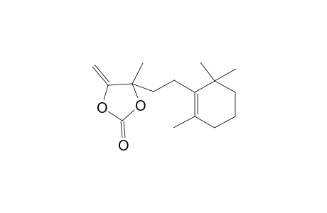 4-Methyl-5-methylene-4-[2-(2,6,6-trimethyl-1-cyclohexen-1-yl)ethyl]-1,3-dioxolan-2-one