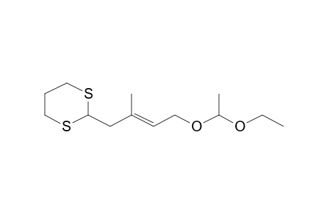 2-[4-(1-Ethoxy-ethoxy)-2-methyl-but-2-enyl]-[1,3]dithiane