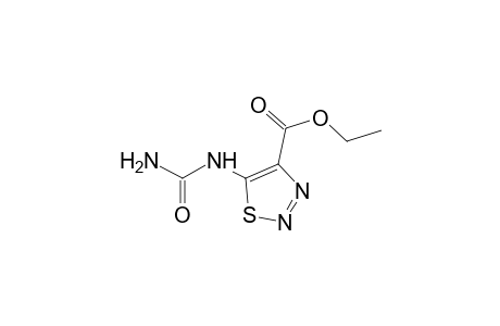 5-ureido-1,2,3-thiadiazole-4-carboxylic acid, ethyl ester