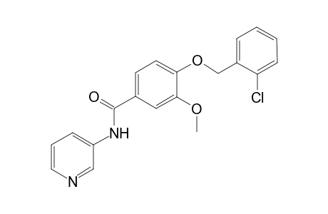 4-(2-Chloro-benzyloxy)-3-methoxy-N-pyridin-3-yl-benzamide