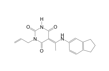 (5E)-1-allyl-5-[1-(2,3-dihydro-1H-inden-5-ylamino)ethylidene]-2,4,6(1H,3H,5H)-pyrimidinetrione