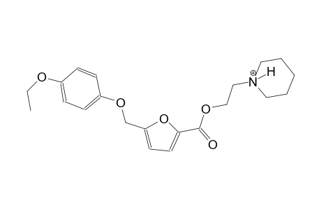 1-[2-({5-[(4-ethoxyphenoxy)methyl]-2-furoyl}oxy)ethyl]piperidinium