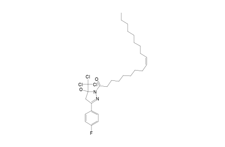 (Z)-1-[3-(4-FLUOROPHENYL)-5-HYDROXY-5-(TRICHLOROMETHYL)-4,5-DIHYDROPYRAZOL-1-YL]-OCTADECAN-9-EN-1-ONE