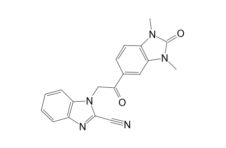 1H-1,3-Benzimidazole-2-carbonitrile, 1-[2-(2,3-dihydro-1,3-dimethyl-2-oxo-1H-1,3-benzimidazol-5-yl)-2-oxoethyl]-