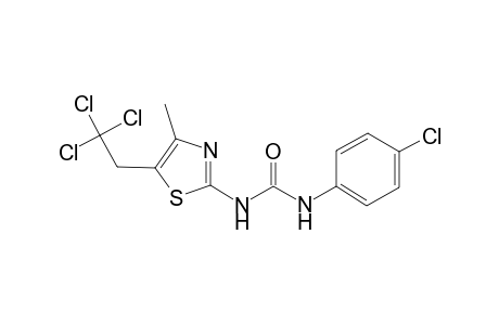 urea, N-(4-chlorophenyl)-N'-[4-methyl-5-(2,2,2-trichloroethyl)-2-thiazolyl]-