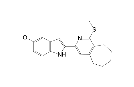 5-Methoxy-2-[1-(methylthio)cyclohepta[c]pyridin-3-yl]indole