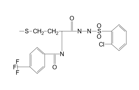 1-[(o-chlorophenyl)sulfonyl]-2-[N-(alpha,alpha,alpha-trifluoro-p-toluoyl)methionyl]hydrazine