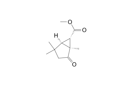 Bicyclo[3.1.0]hexane-6-carboxylic acid, 1,4,4-trimethyl-2-oxo-, methyl ester, (1.alpha.,5.alpha.,6.alpha.)-(.+-.)-