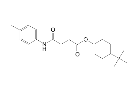 Butanoic acid, 4-[(4-methylphenyl)amino]-4-oxo-, 4-(1,1-dimethylethyl)cyclohexyl ester