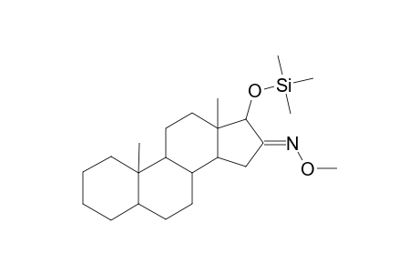 5.ALPHA.-ANDROSTAN-17.BETA.-OL-16-ONE(16-O-METHYLOXIME-17.BETA.-TRIMETHYLSILYL ETHER)