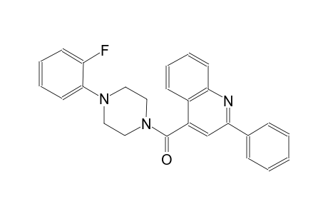 4-{[4-(2-fluorophenyl)-1-piperazinyl]carbonyl}-2-phenylquinoline