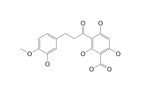 1-(2,4,6-Trihydroxy-5-(carboxy)phenyl)-3-(3-hydroxy-4-methoxyphenyl)propanone