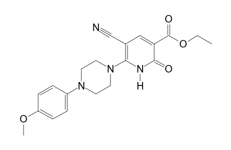 5-CYANO-1,2-DIHYDRO-6-[4-(p-METHOXYPHENYL)-1-PIPERAZINYL]-2-OXONICOTINIC ACID, ETHYL ESTER