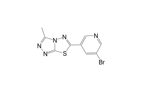 [1,2,4]triazolo[3,4-b][1,3,4]thiadiazole, 6-(5-bromo-3-pyridinyl)-3-methyl-