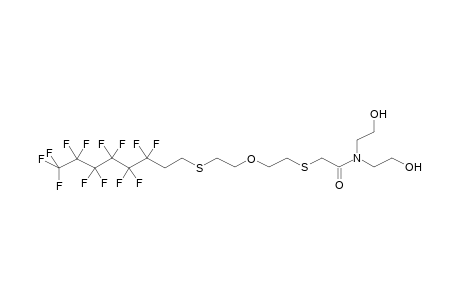 12,12,13,13,14,14,15,15,16,16,17,17,17-TRIDECAFLUORO-3,9-DITHIA-6-OXAHEPTADECANOIC ACID, N,N-BIS(2-HYDROXYETHYL)AMIDE