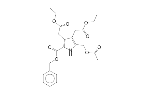 5-Acetoxymethyl-3,4-bis-ethoxycarbonylmethyl-1H-pyrrole-2-carboxylic acid, benzyl ester