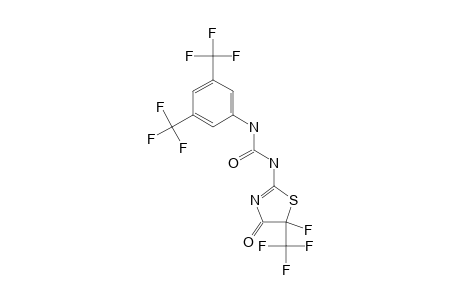 1-[3,5-TRIFLUOROMETHYLPHENYL]-3-[5-FLUORO-5-TRIFLUOROMETHYL-1,3-THIAZOL-4(5H)-ONE-2-YL]-UREA