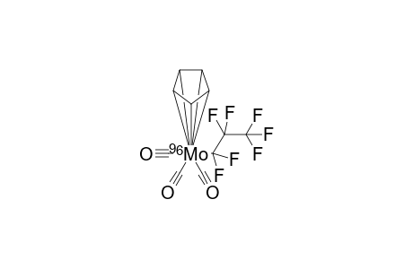 .pi.-cyclopentadienyl-heptafluoropropyl-tricarbonyl molybdenum