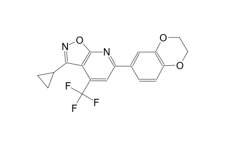 isoxazolo[5,4-b]pyridine, 3-cyclopropyl-6-(2,3-dihydro-1,4-benzodioxin-6-yl)-4-(trifluoromethyl)-