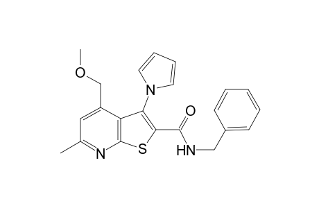 thieno[2,3-b]pyridine-2-carboxamide, 4-(methoxymethyl)-6-methyl-N-(phenylmethyl)-3-(1H-pyrrol-1-yl)-
