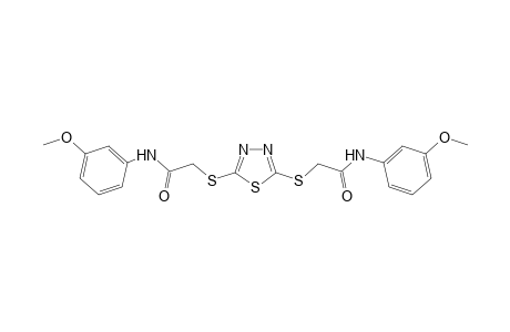 acetamide, N-(3-methoxyphenyl)-2-[[5-[[2-[(3-methoxyphenyl)amino]-2-oxoethyl]thio]-1,3,4-thiadiazol-2-yl]thio]-