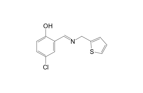 4-chloro-2-[N-(2-thenyl)formimidoyl]phenol