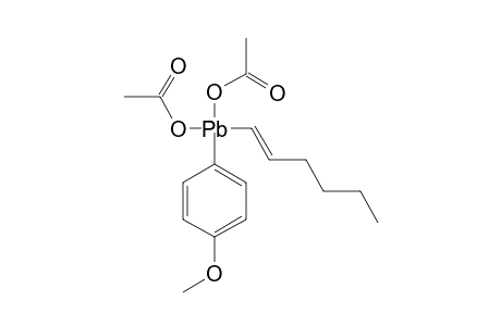 (E)-HEX-1-ENYL-(PARA-METHOXYPHENYL)-LEAD-DIACETATE
