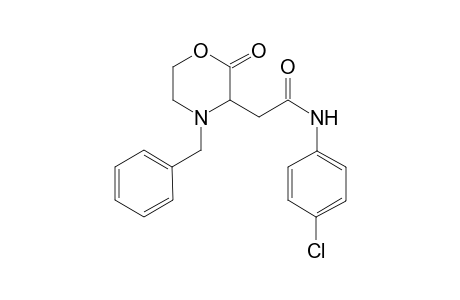 2-(4-benzyl-2-oxomorpholin-3-yl)-N-(4-chlorophenyl)acetamide